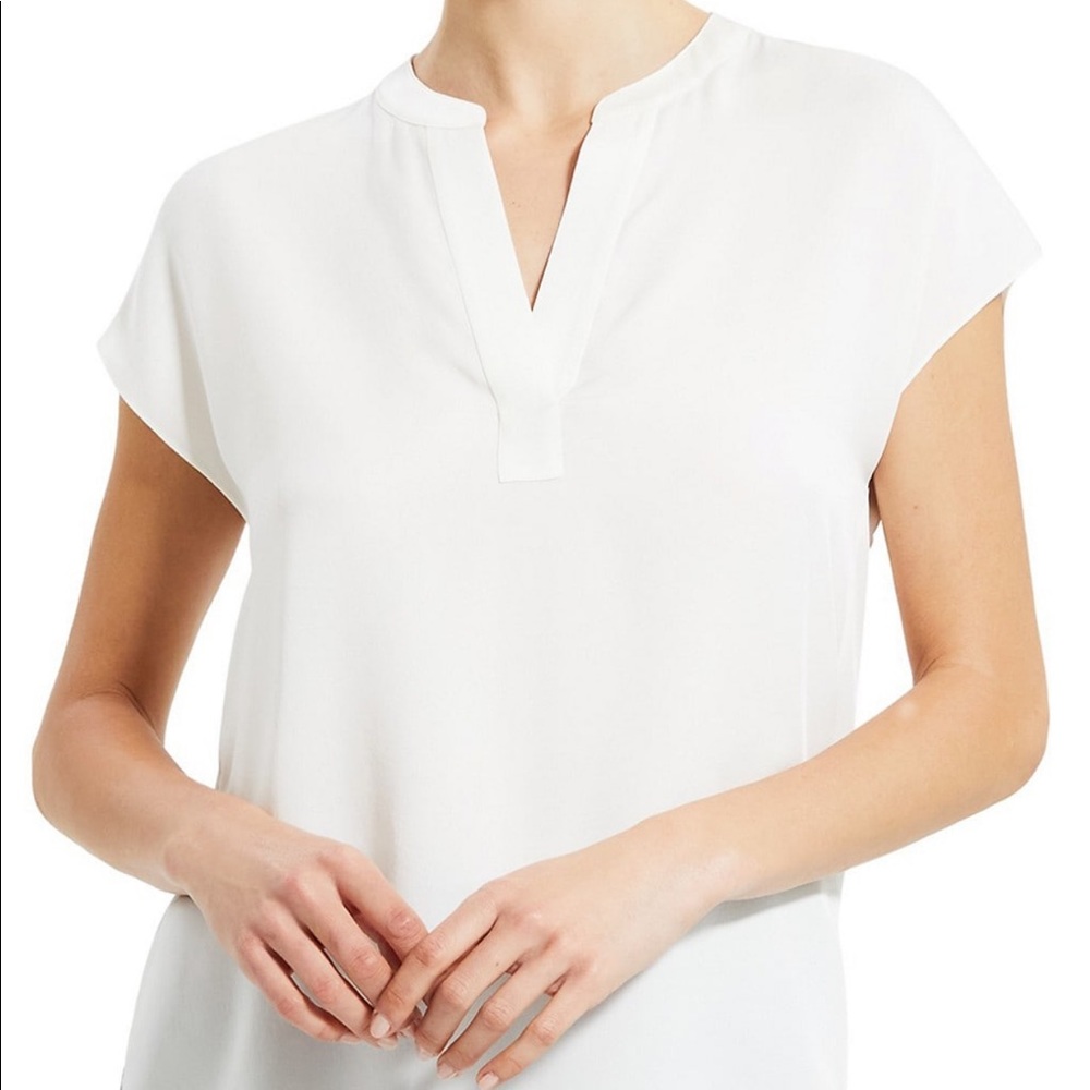 Theory Silk Vest Shirt